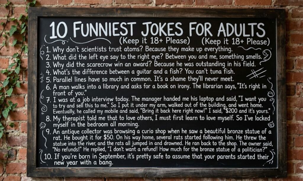 10 funniest jokes for adults