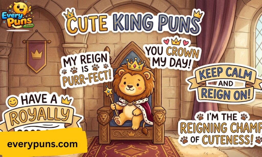 Cute king puns