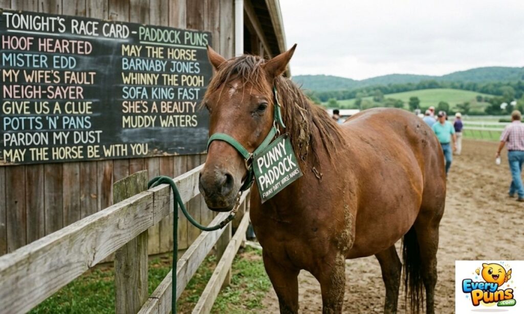 Funny Dirty Horse Names for Race Nights Puns
