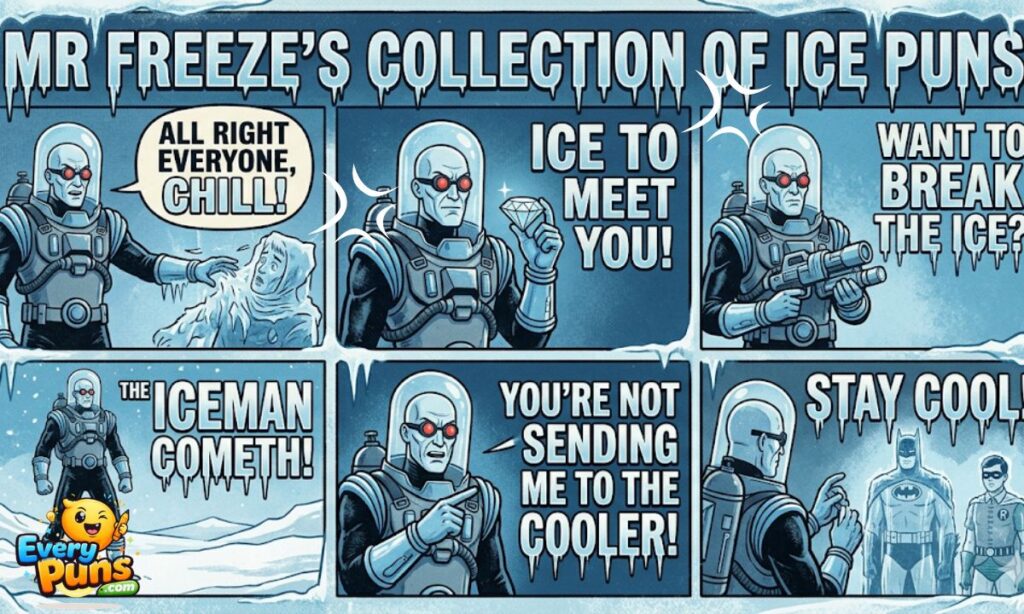 Ice puns Mr Freeze 