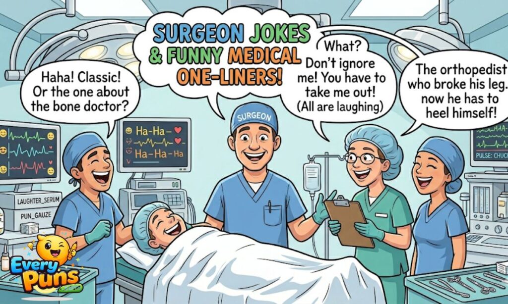 Surgeon jokes funny medical one liners  