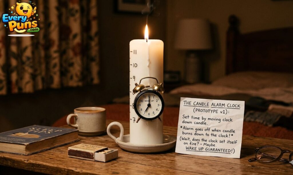 candle alarm clock joke_
