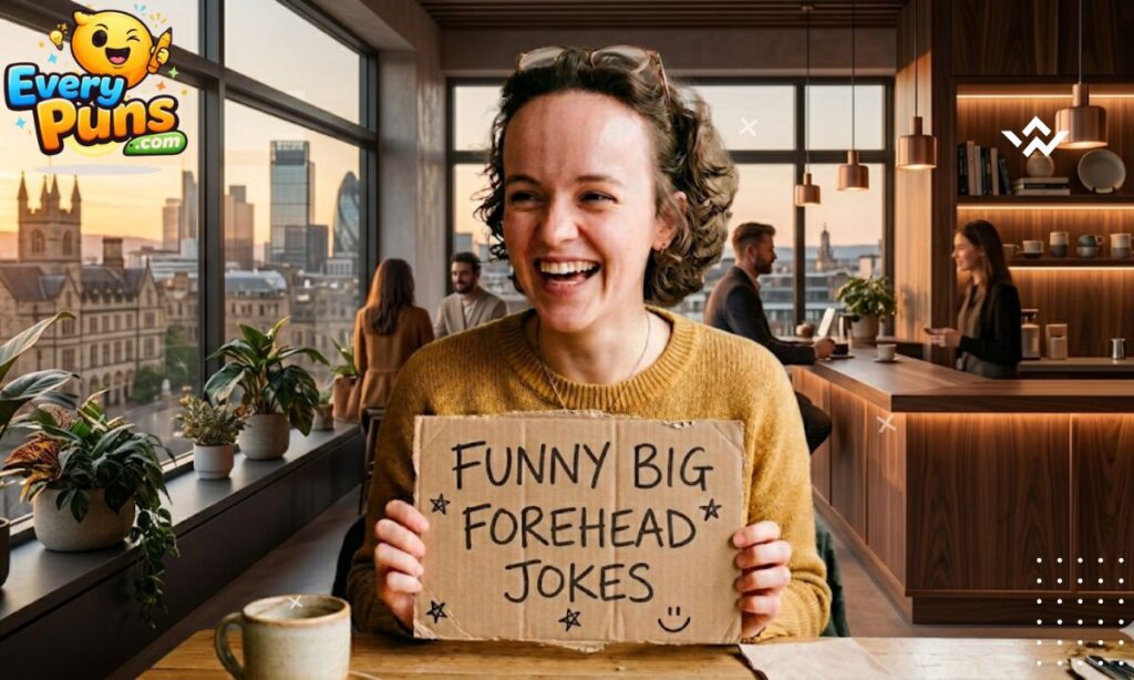 funny big forehead jokes