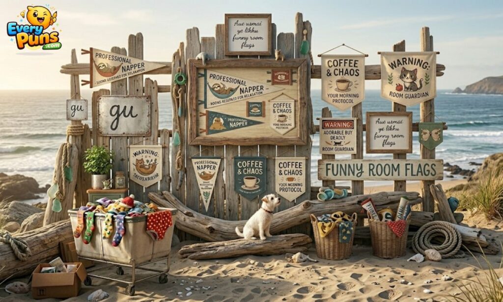 funny room flags
