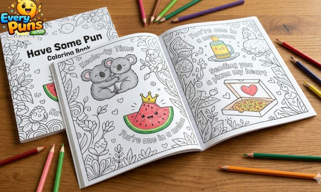 have some pun coloring book