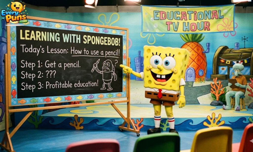 spongebob educational television joke