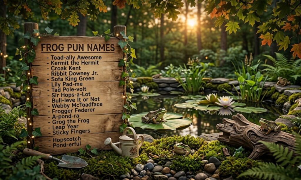 Frog puns names