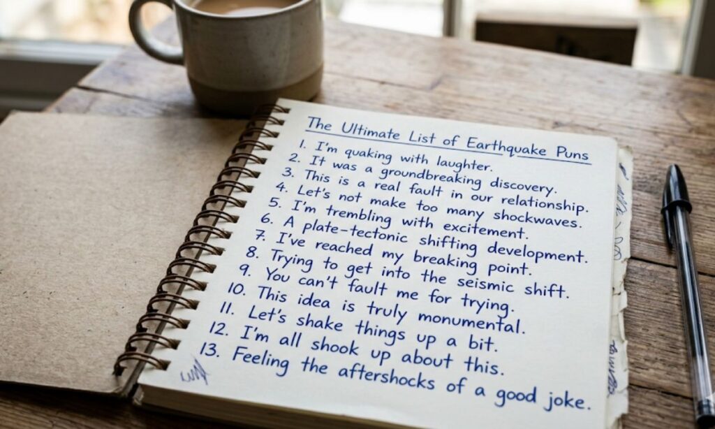 The Ultimate List of Earthquake Puns