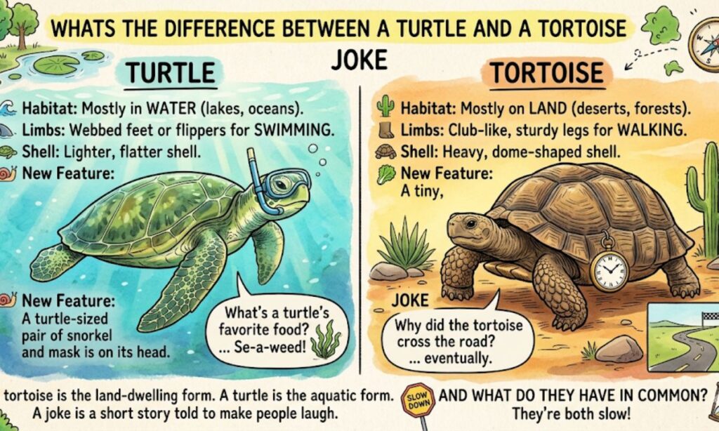 What's the Difference Between a Turtle and a Tortoise Joke
