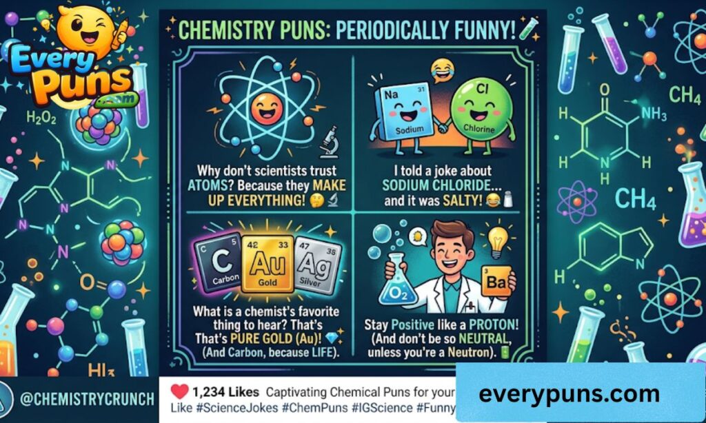 Clever & Captivating Chemical Puns for Instagram