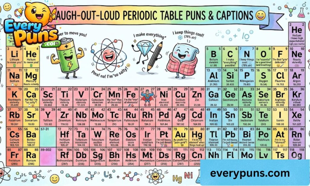 Laugh-Out-Loud Periodic Table Puns & Captions 😄