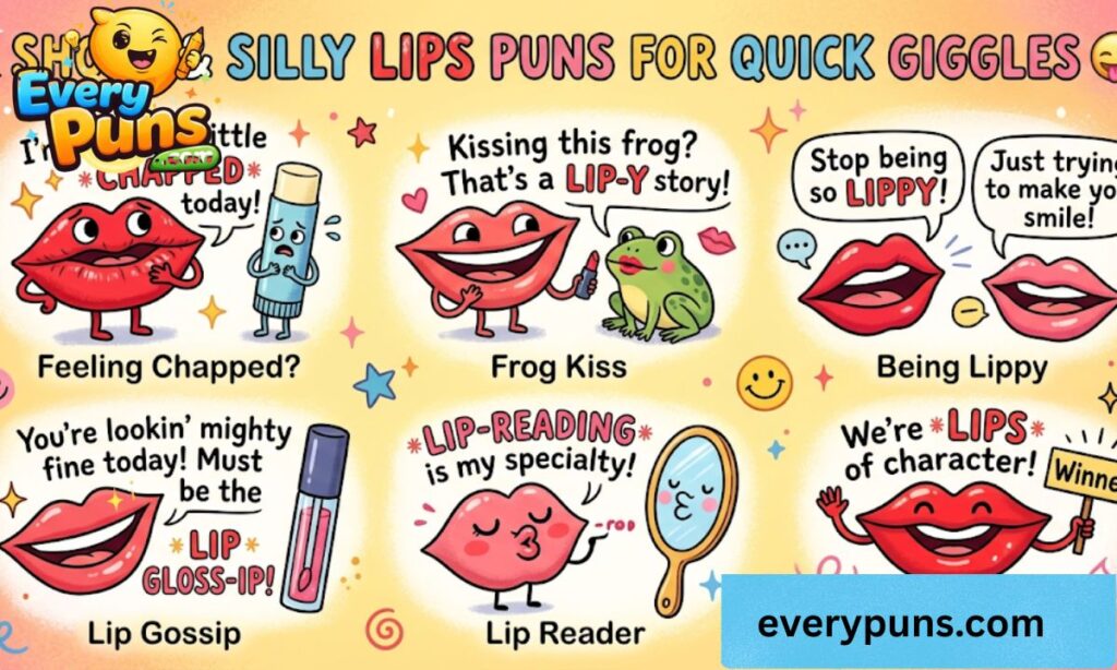 Short & Silly Lips Puns for Quick Giggles 🤪