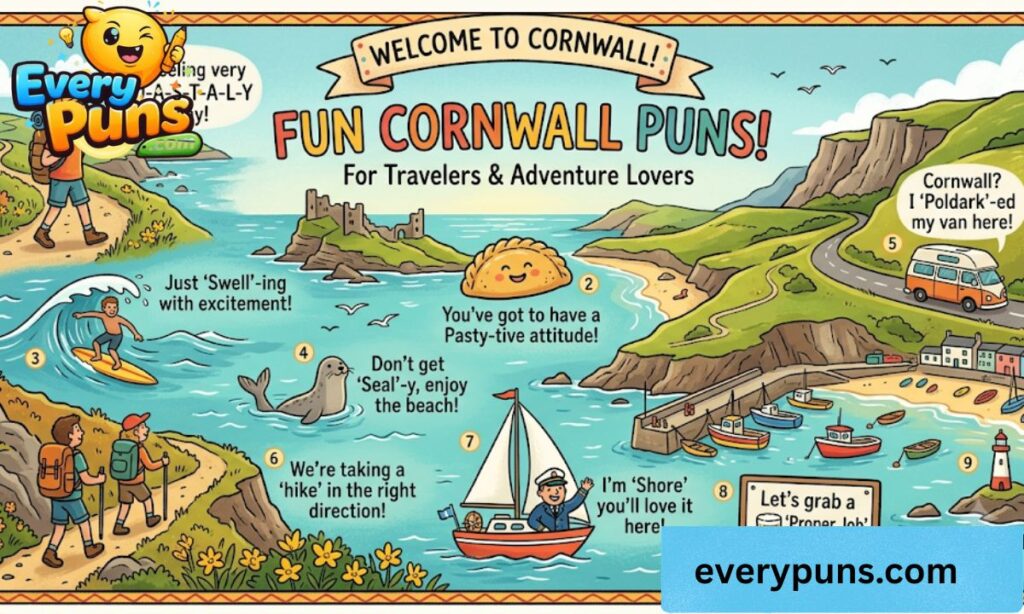 Fun Cornwall Puns for Travelers & Adventure Lovers
