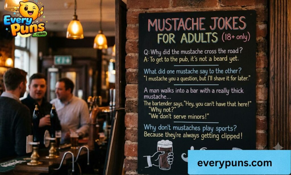 Mustache Jokes for Adults