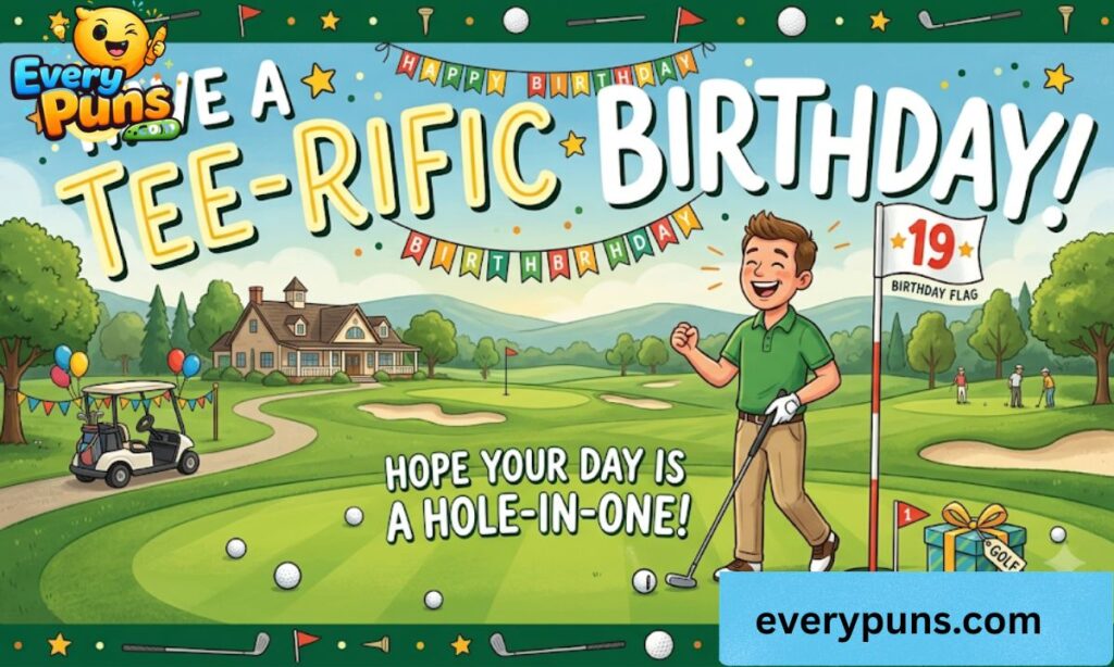 Short and Quick Golf Birthday Puns
