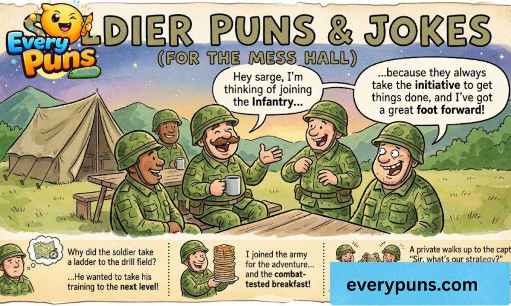 Soldier puns and jokes for adults