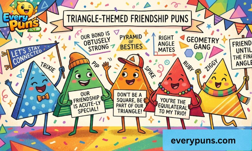 Triangle-Themed Friendship Puns