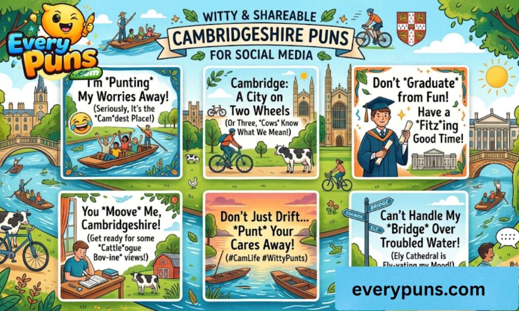 Witty & Shareable Cambridgeshire Puns for Social Media