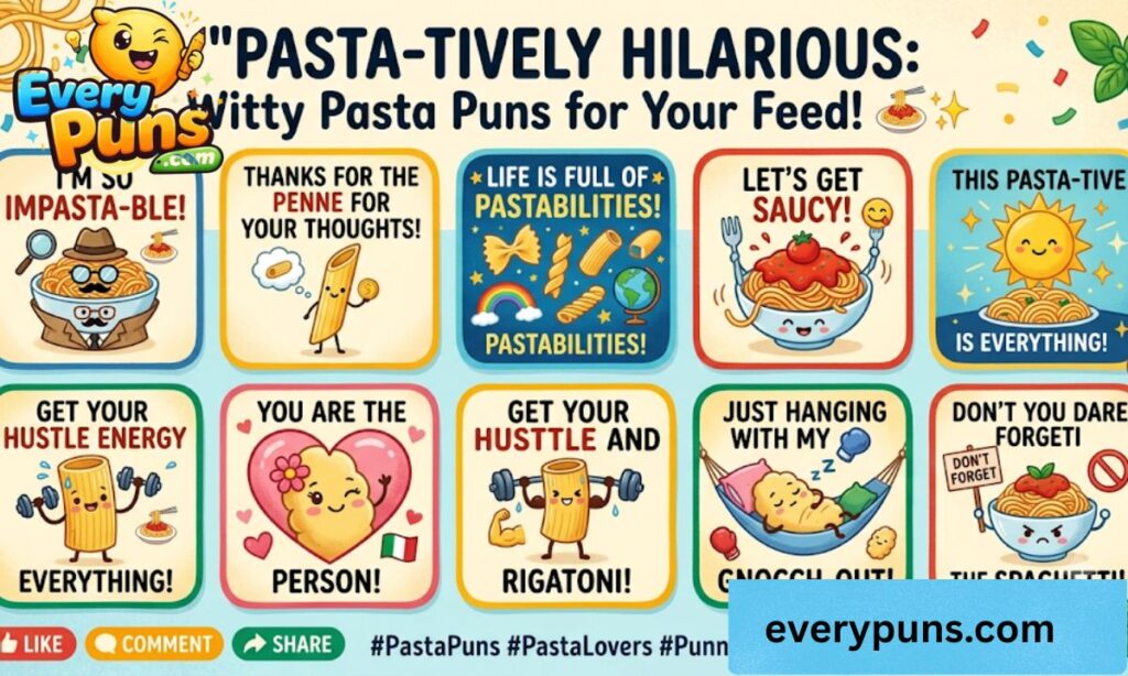 Witty & Shareable Pasta Puns for Social Media