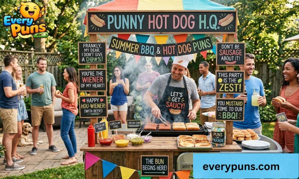 BBQ & Summer Hot Dog Puns