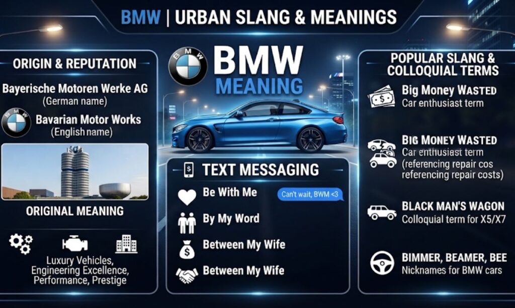 What Does BMW Mean in Slang
