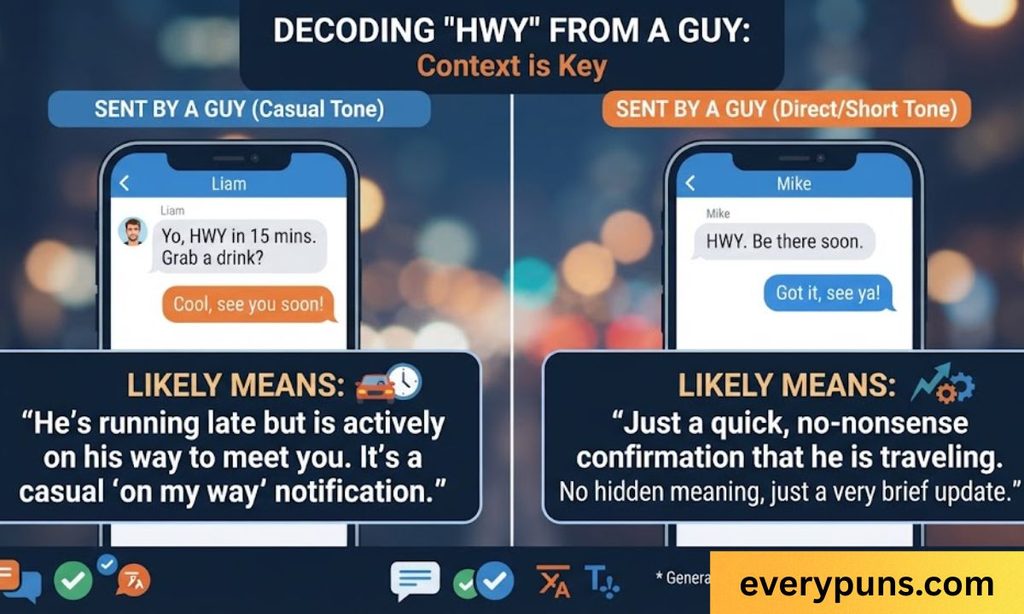 Hwy Meaning From a Guy
