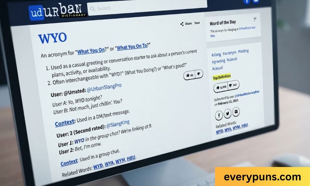 What Does WYO Mean on Urban Dictionary
