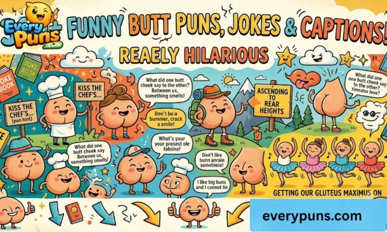 _310+ Funny Butt Puns, Jokes & Captions That Are Rearly Hilarious