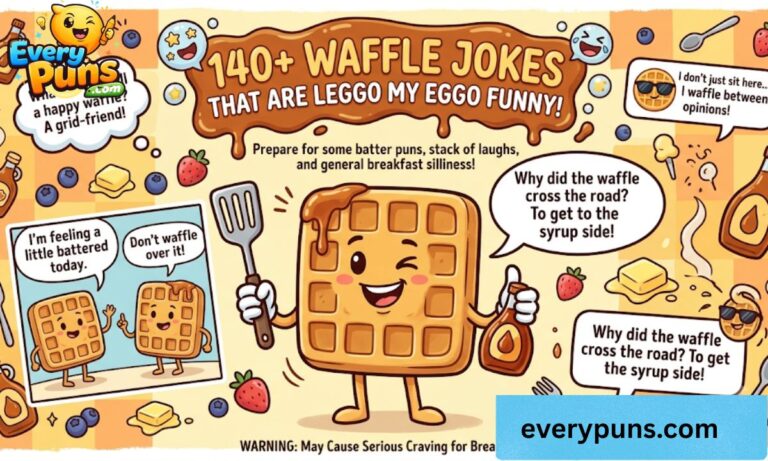 _140+ Waffle Jokes That Are Leggo My Eggo Funny 