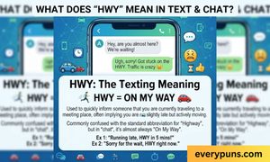 funniest HWY Meaning in Text What Does HWY Mean in Chat dad jokes of 2026 latest_